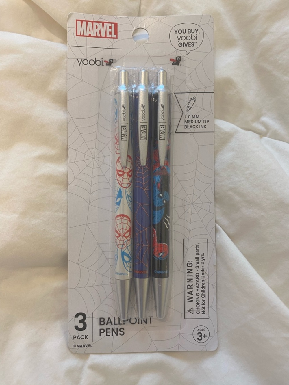 Marvel Spider-Man Ballpoint Pen Set of 3
